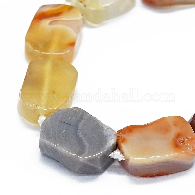Природные Ботсвана агат бисер нитей G-F725-14-1