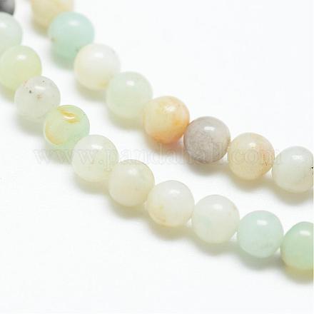 Brins de perles d'amazonite de fleurs naturelles G-R172-3mm-17-1