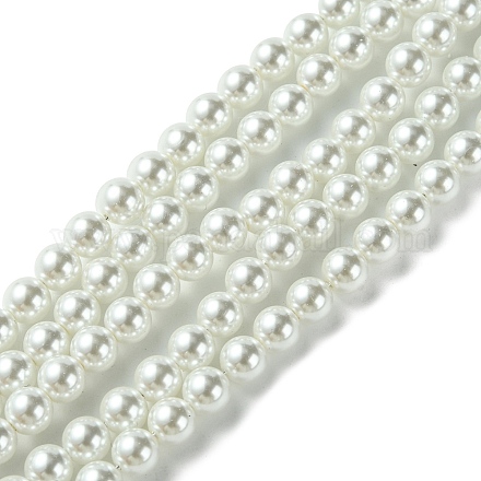 Cuentas de perlas de vidrio ecológicas GLAA-S173-6mm-01-1