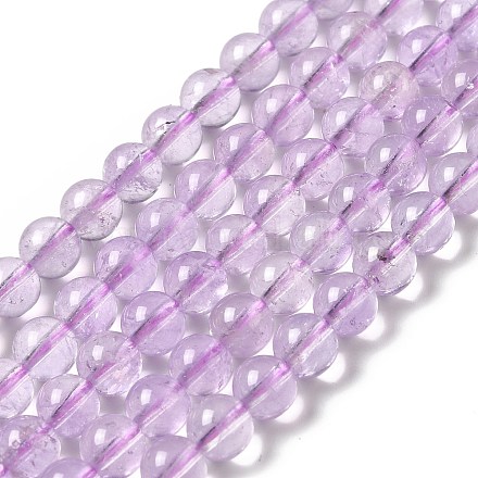 Natürlichen Amethyst Perlen Stränge G-E589-01A-1