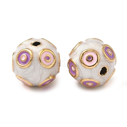 Эмалированные бусины из нержавеющей стали 304 STAS-L026-03G-02-1