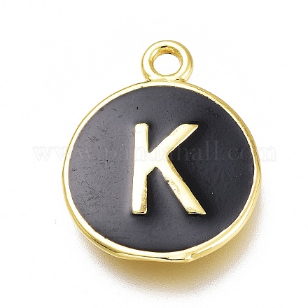 Латунь эмаль подвески&nbsp;KK-H103-02K-G-1