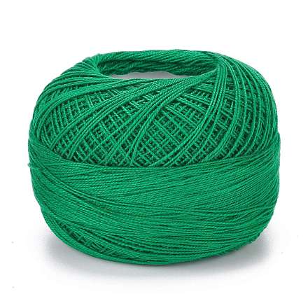 21s/2 8# 綿かぎ針編み糸  シルケット加工された綿糸  織り用  編み物とかぎ針編み  シーグリーン  1mm  50 G /ロール YCOR-A001-01B-1