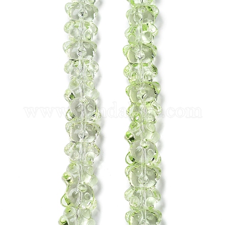 Стеклянные бусины с гальваническим покрытием  EGLA-P063-PL07-1