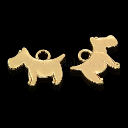 Nickel Free & Lead Free Golden Alloy Puppy Pendants PALLOY-J218-098G-1