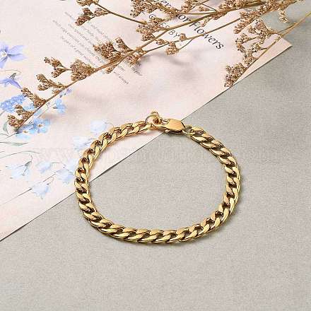 Мужские браслеты из нержавеющей стали 304 с кубинскими звеньями BJEW-JB05611-02-1