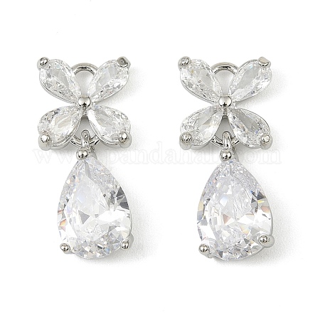 Латунные микро проложить кубического циркония подвески KK-C107-20A-P-1