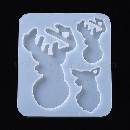 Stampi in silicone per ciondolo in corno di renna natalizia DIY-I026-14-1