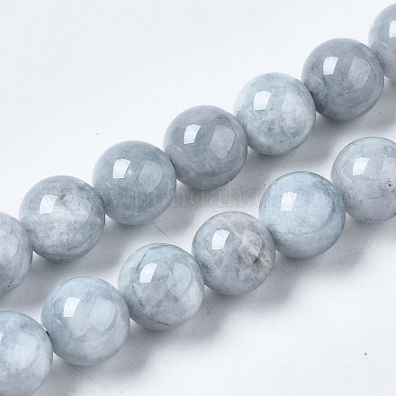 Quartz naturel teints chapelets de perles rondes G-R173-10mm-03-1