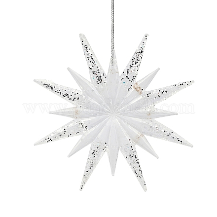 Рождественский акриловый кулон HJEW-B008-01-1