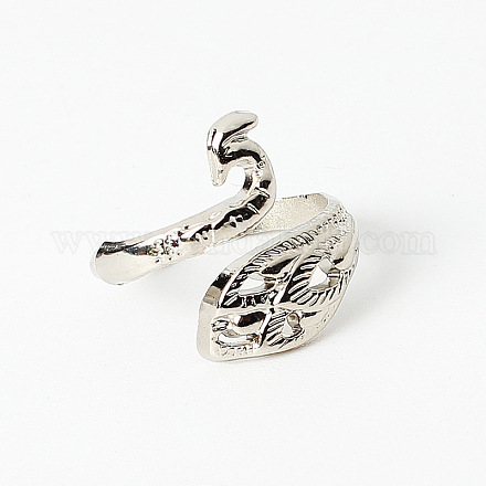 Открытая манжета с павлином из сплава&nbsp;LS-PW22062533151-1