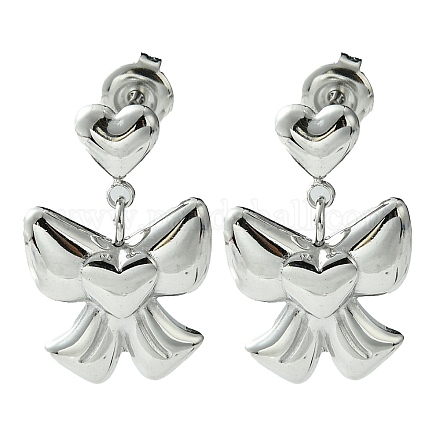 Серьги-гвоздики из нержавеющей стали 304 EJEW-Z038-08P-1