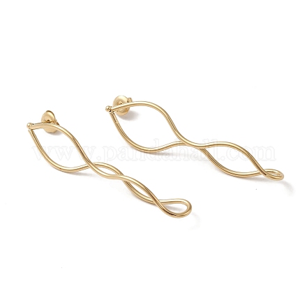 Серьги-гвоздики из нержавеющей стали 304 для женщин EJEW-Q781-26G-1