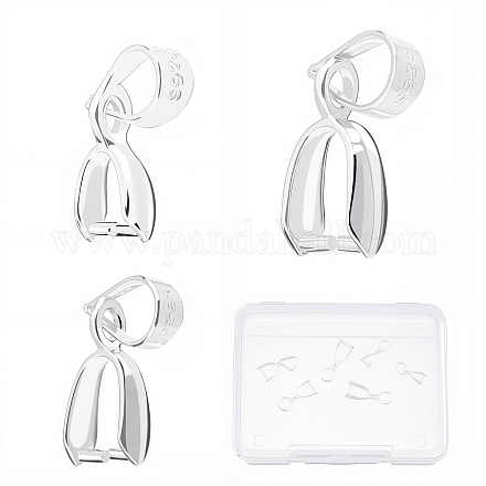 6 шт. 3 стиля 925 серебряных подвески STER-SC0001-17-1