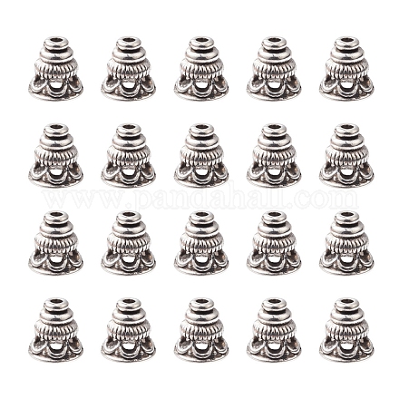 Abalorios de conos de aleación de estilo tibetano TIBE-YW0001-37-1