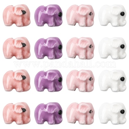 18шт 4 цвета фарфоровые бусины ручной работы PORC-FS0001-43-1