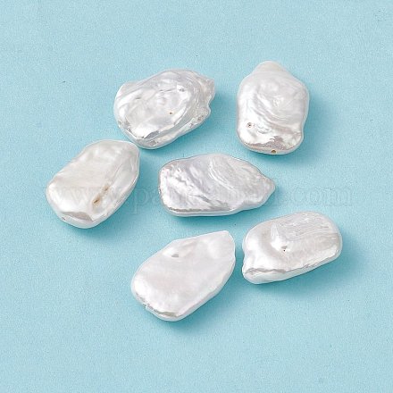 Barocke natürliche Keshi-Perlenperlen PEAR-N020-K09-1