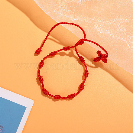 Браслеты из переплетенных бусин из нейлонового шнура WG2C716-10-1