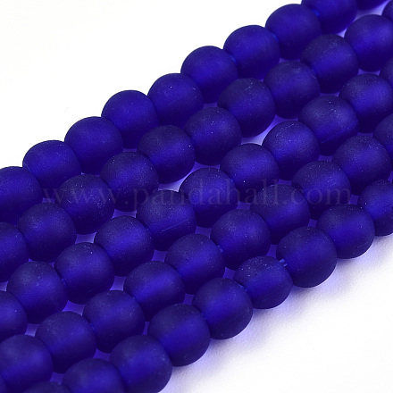 Transparent Glass Beads Strands GLAA-T032-T4mm-MD15-1