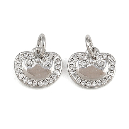 Латунные микро проложить кубического циркония подвески KK-A269-60P-1