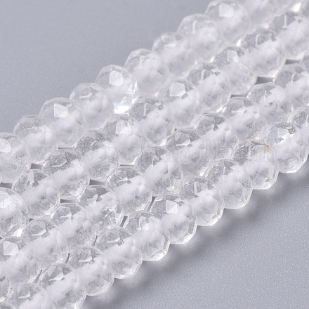 Chapelets de perles en cristal de quartz naturel G-R362-08-1