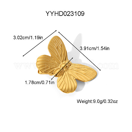 Заколки для волос из кожи аллигатора из нержавеющей стали 304 для женщин WY3870-2-1