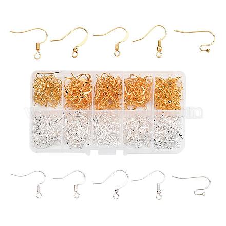 1 Box Five Styles Brass Earring Hooks KK-X0092-01-1