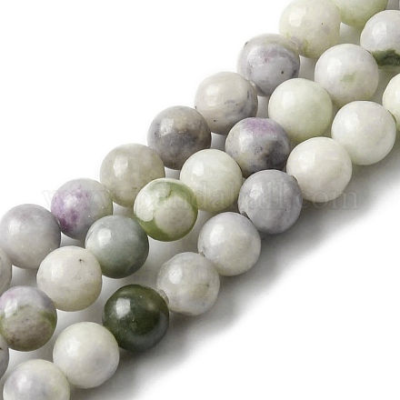 Chapelets de perles de jade paix naturelle G-E598-04D-1