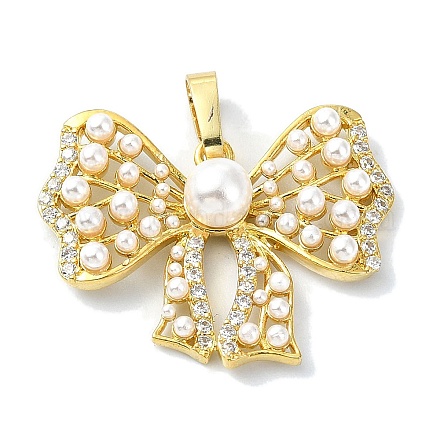 Подвески из кубического циркония с покрытием из латуни KK-M282-28G-1