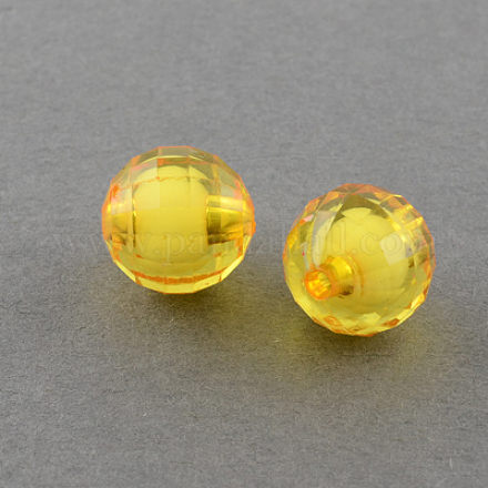 Perles en acrylique transparente TACR-S086-10mm-07-1