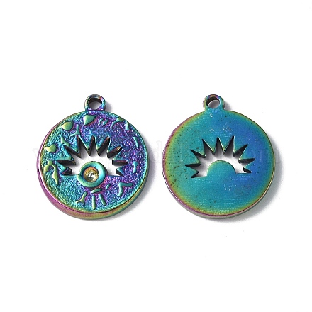 Ионное покрытие (ip) 304 нержавеющая сталь подвеска со стразами STAS-G278-23MC-1