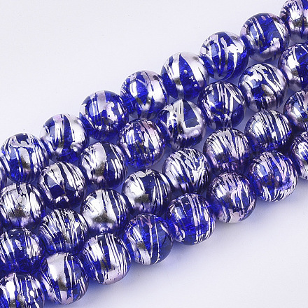 Drawbench Transparent Glass Beads Strands GLAD-S090-8mm-02-1