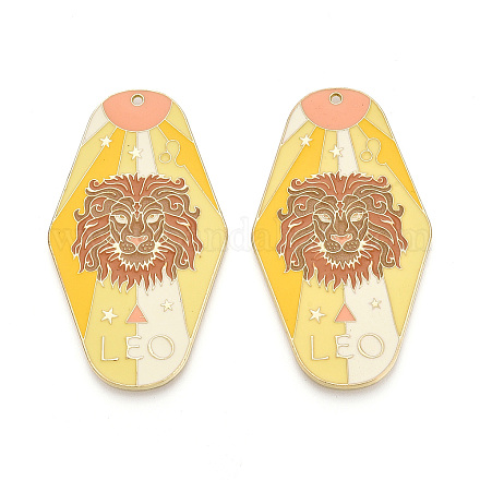 Подвески из сплава с покрытием стойки и эмали ENAM-T021-29F-1