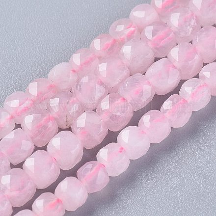 Chapelets de perles en quartz rose naturel G-E560-A24-1