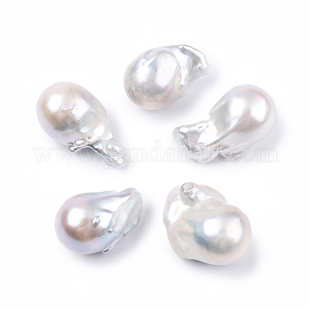 Perlas de keshi barrocas naturales PEAR-N020-J13-1