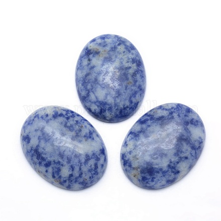 Натуральные голубые пятна яшмы кабошоны G-P393-I09-1