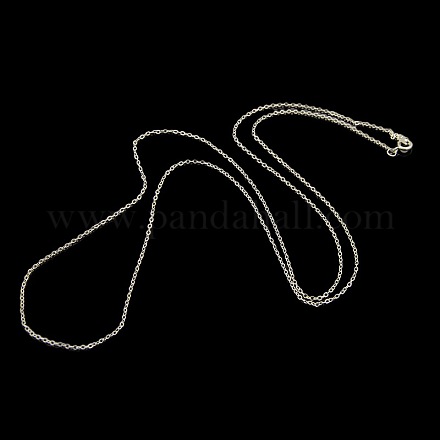Brass Cable Chain Necklaces SW028-02S-1