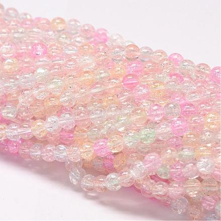 Synthetic Crackle Quartz Beads Strands CCG-K001-10mm-03-1