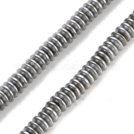 Гальванические нити из синтетических немагнитных гематитовых бусин G-P545-A01-01B-1