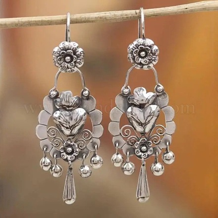 Серьги-подвески из сплава с цветочной кисточкой FS-WGCBCB2-01-1