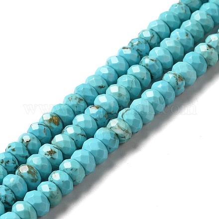 Chapelets de perles en howlite naturelle G-C025-10A-1