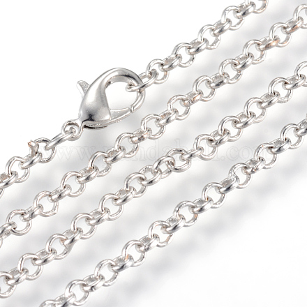Eisen Rolo Ketten Halskette machen X-MAK-R015-45cm-P-1