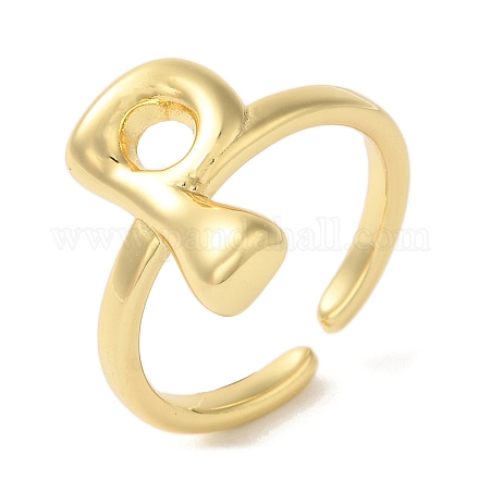 Латунные открытые кольца манжеты RJEW-U008-06P-G-1