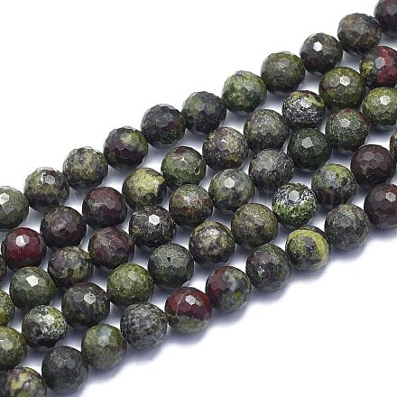 Natürliche Drachenblut Jaspis Perlen Stränge G-K310-A26-8mm-1