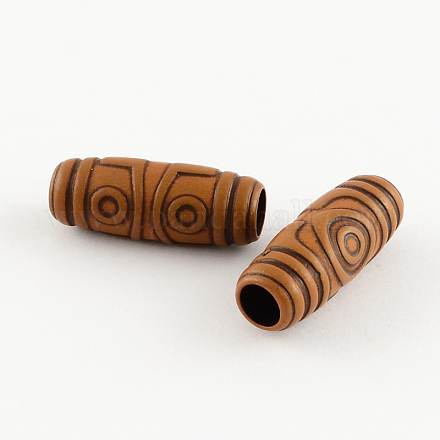 Perlas de acrílico de madera de imitación SACR-R830-06-1