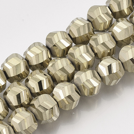 Chapelets de perles en verre électroplaqué EGLA-T018-01-B03-1