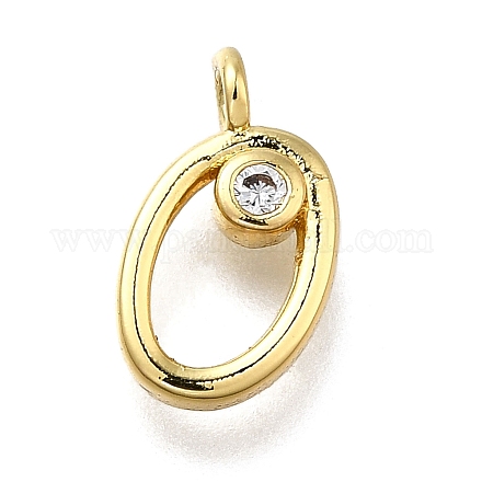 Латунные микро проложить кубического циркония подвески KK-B132-12G-O-1