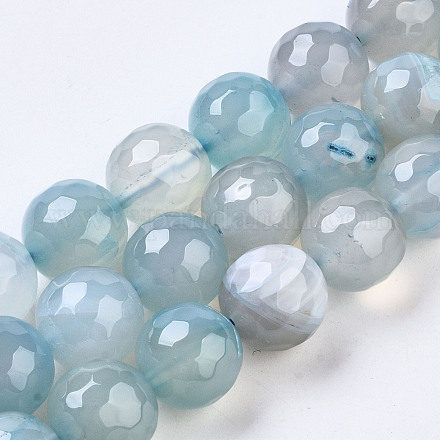 Chapelets de perles d'agate naturelle G-S359-264-1