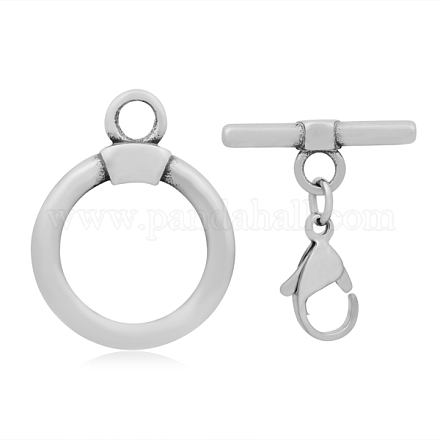 Ring 316 Stainless Steel Toggle Clasps STAS-M261-16-1