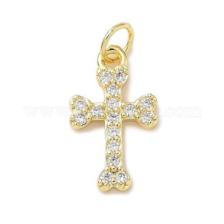 Латунные микро проложить кубического циркония подвески KK-I379-13G-01-1
